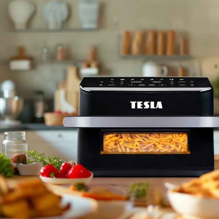 TESLA Electronics AirCook - Multifunkční duální digitální horkovzdušná fritéza 10 l 2400W/230V