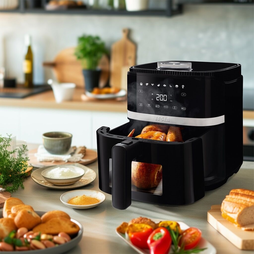 TESLA Electronics AirCook - Multifunkční digitální horkovzdušná fritéza 5 l 1500W/230V
