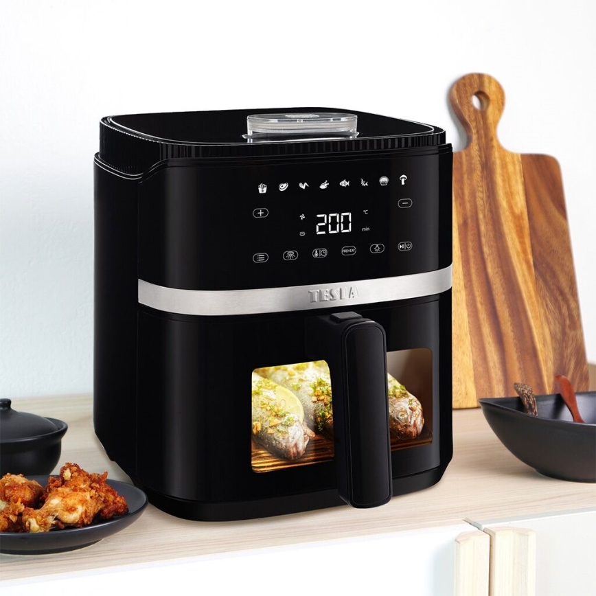 TESLA Electronics AirCook - Multifunkční digitální horkovzdušná fritéza 5 l 1500W/230V