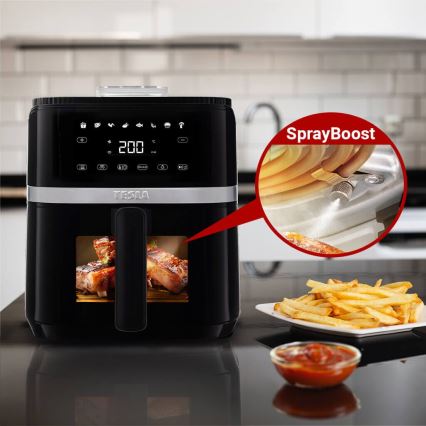 TESLA Electronics AirCook - Multifunkční digitální horkovzdušná fritéza 5 l 1500W/230V