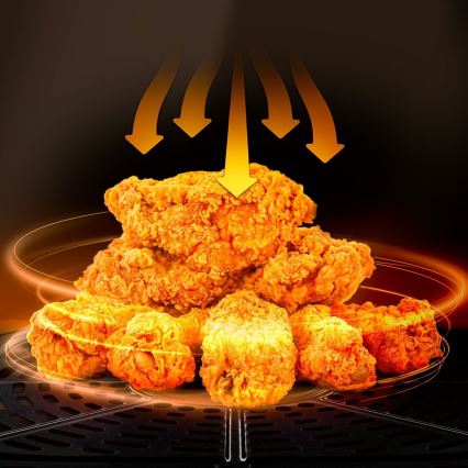 TESLA Electronics AirCook - Multifunkční digitální horkovzdušná fritéza 7 l 1600W/230V