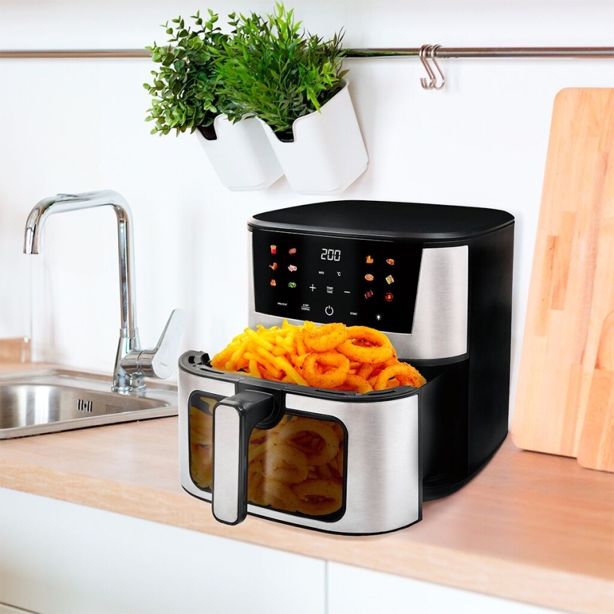 TESLA Electronics AirCook - Multifunkční digitální horkovzdušná fritéza 7 l 1600W/230V