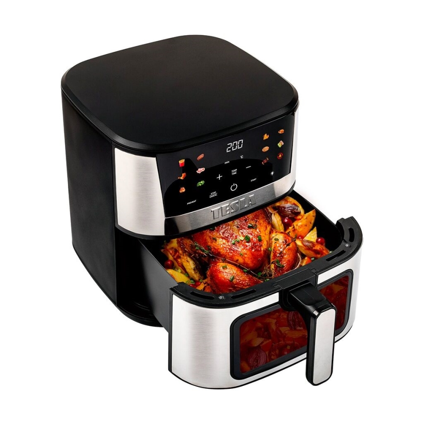 TESLA Electronics AirCook - Multifunkční digitální horkovzdušná fritéza 7 l 1600W/230V