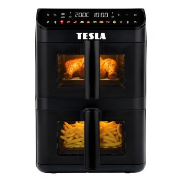 TESLA Electronics AirCook - Multifunkční digitální horkovzdušná fritéza 11 l 2800W/230V černá