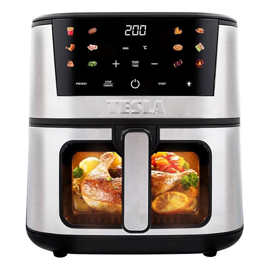 TESLA Electronics AirCook - Multifunkční digitální horkovzdušná fritéza 7 l 1600W/230V