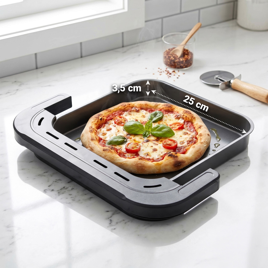 TESLA Electronics AirCook - Třízónová horkovzdušná fritéza 14,5 l 2800W/230V černá