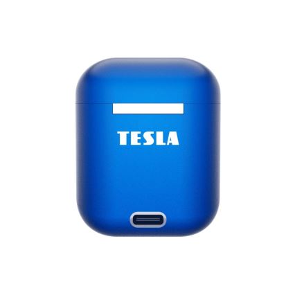 TESLA Electronics - Bezdrátová sluchátka IPX4 modrá