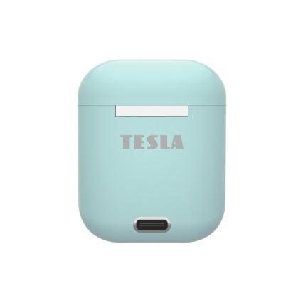 TESLA Electronics - Bezdrátová sluchátka IPX4 tyrkysová