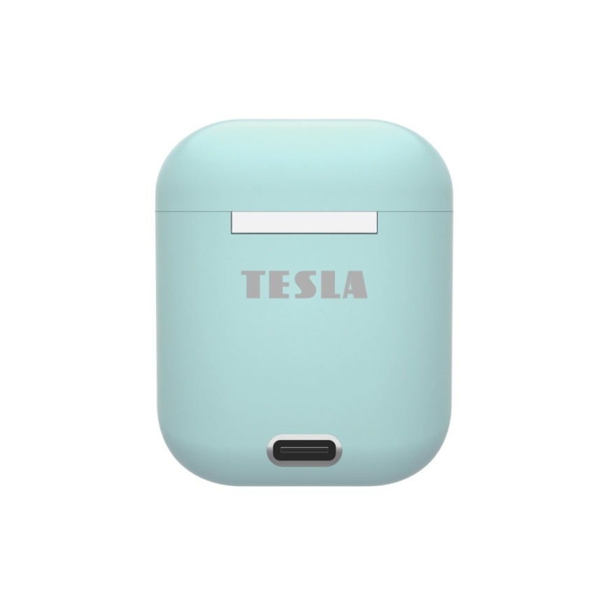 TESLA Electronics - Bezdrátová sluchátka IPX4 tyrkysová