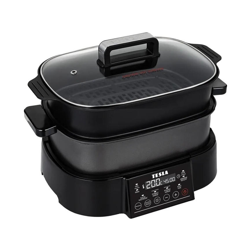 TESLA Electronics MultiCook Grill - Multifunkční elektrický hrnec a gril 6 l 11v1 1250W/230V