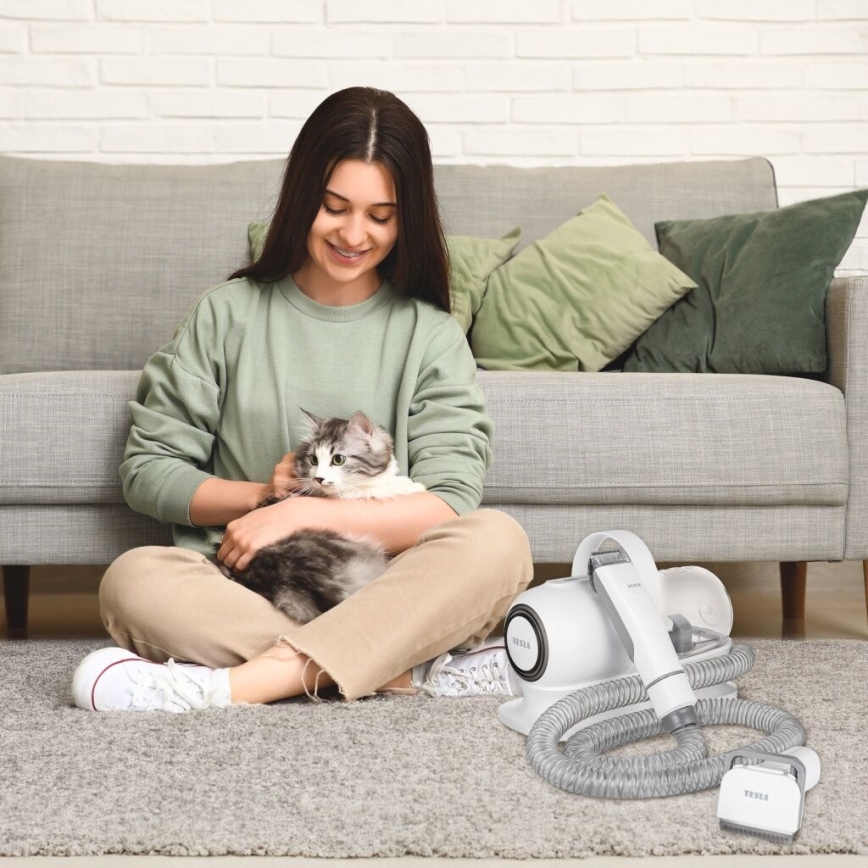 TESLA Electronics PetCare - Sada pro péči o srst domácích mazlíčků 300W/230V