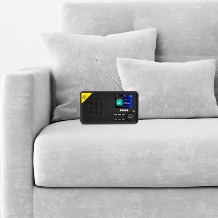 TESLA Electronics - Rádio DAB+ FM 5W/4000 mAh černá