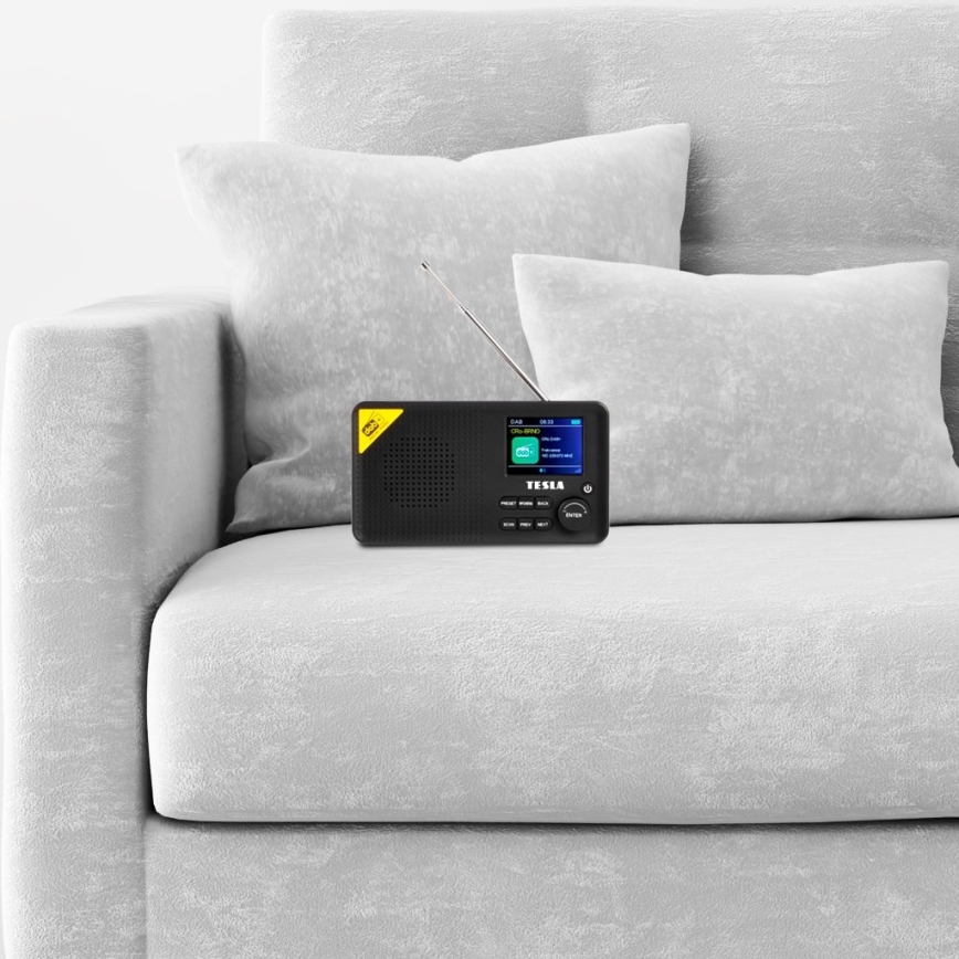 TESLA Electronics - Rádio DAB+ FM 5W/4000 mAh černá