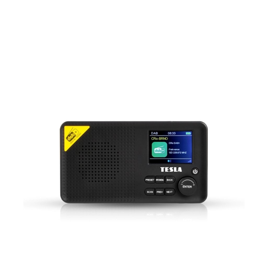 TESLA Electronics - Rádio DAB+ FM 5W/4000 mAh černá
