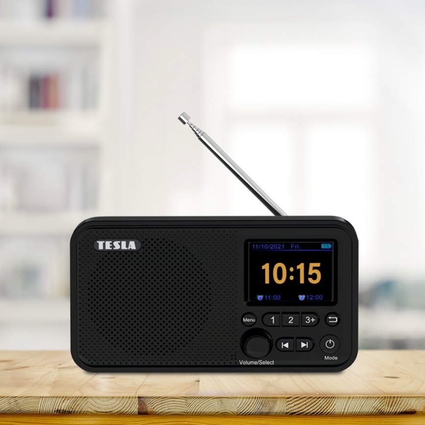 TESLA Electronics - Rádio DAB+ FM 5W/4000 mAh černá