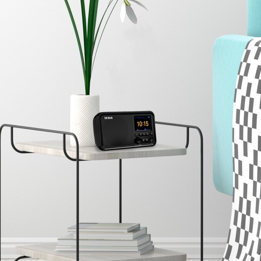 TESLA Electronics - Rádio DAB+ FM 5W/4000 mAh černá