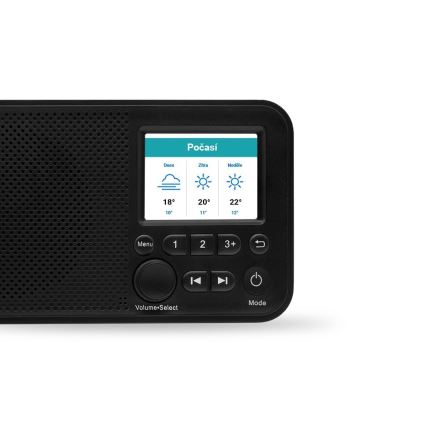 TESLA Electronics - Rádio DAB+ FM 5W/4000 mAh černá