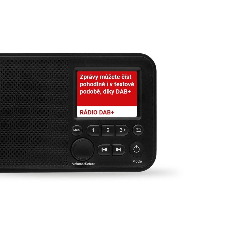 TESLA Electronics - Rádio DAB+ FM 5W/4000 mAh černá