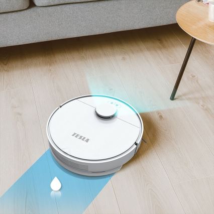 TESLA Electronics RoboStar - Chytrý robotický vysavač 2v1 2550 mAh Wi-Fi bílá