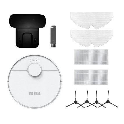 TESLA Electronics RoboStar - Chytrý robotický vysavač 2v1 2550 mAh Wi-Fi bílá