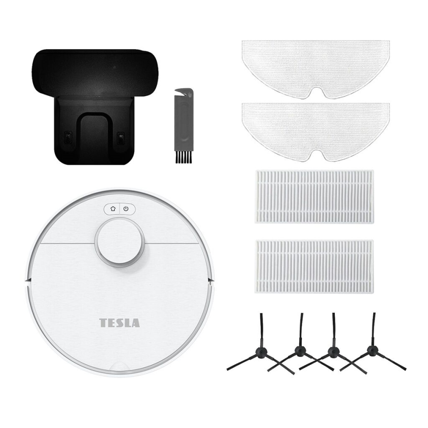 TESLA Electronics RoboStar - Chytrý robotický vysavač 2v1 2550 mAh Wi-Fi bílá