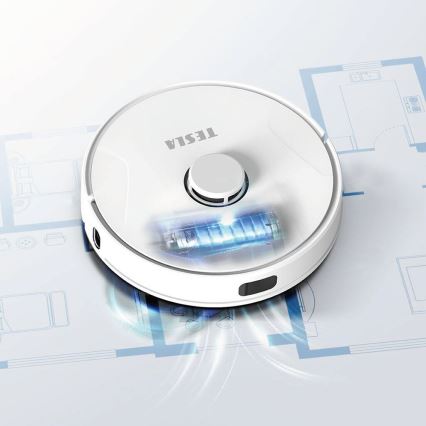 TESLA Electronics RoboStar - Chytrý robotický vysavač 2v1 2600 mAh Wi-Fi bílá