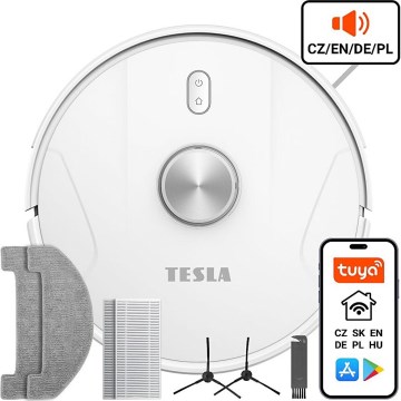 TESLA Electronics RoboStar - Chytrý robotický vysavač 2v1 2600 mAh Wi-Fi bílá