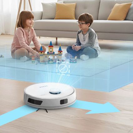 TESLA Electronics RoboStar - Chytrý robotický vysavač 3v1 3200 mAh Wi-Fi bílá