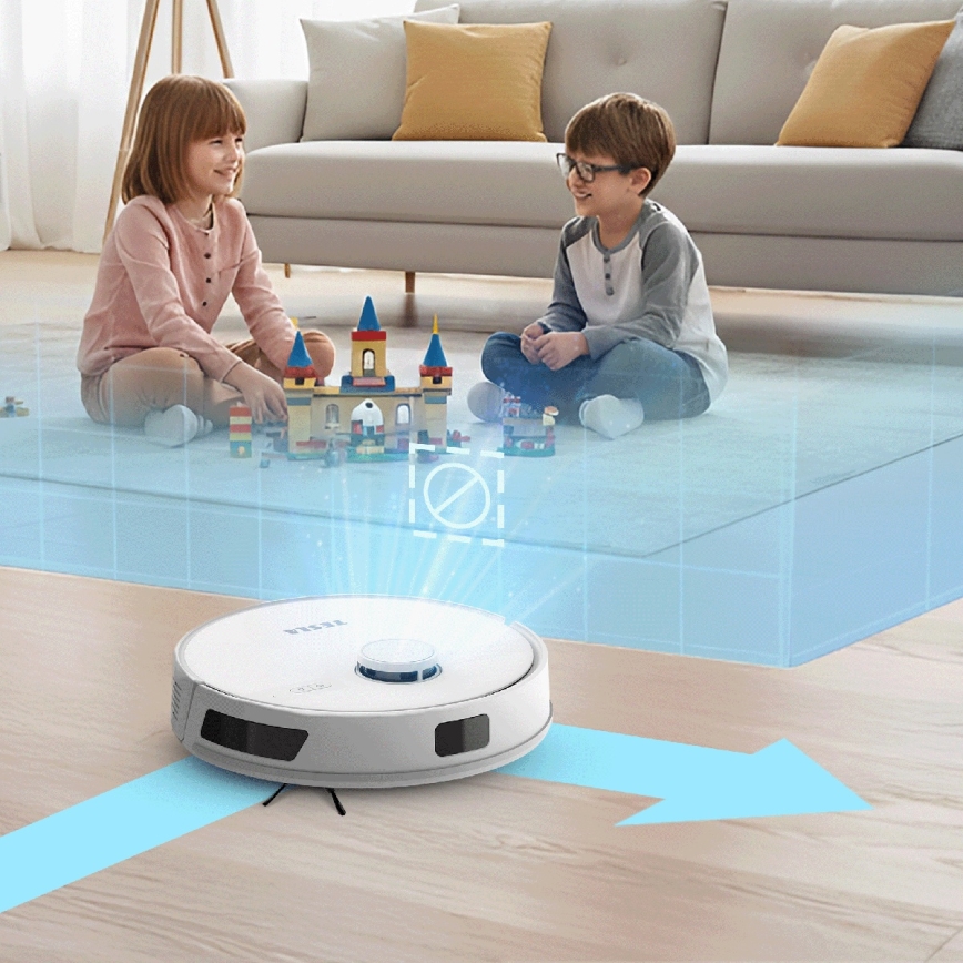 TESLA Electronics RoboStar - Chytrý robotický vysavač 3v1 3200 mAh Wi-Fi bílá