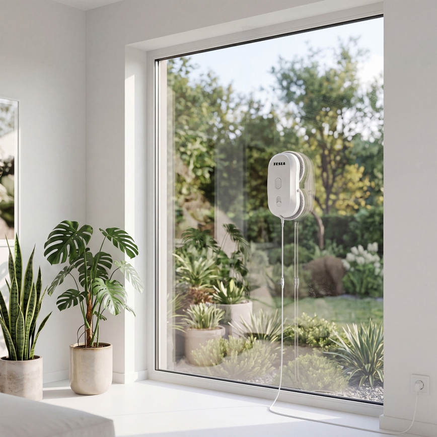 TESLA Electronics RoboStar - Čistič oken s rozprašováním vody 72W/230V/500 mAh + dálkové ovládání