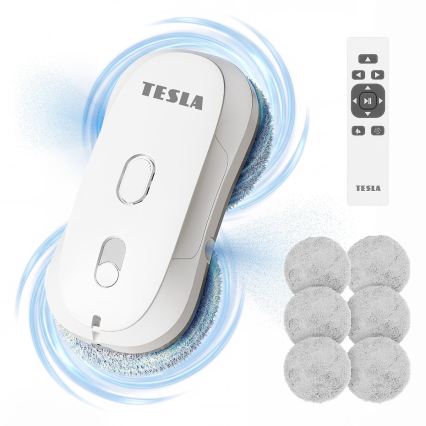 TESLA Electronics RoboStar - Čistič oken s rozprašováním vody 72W/230V/500 mAh + dálkové ovládání