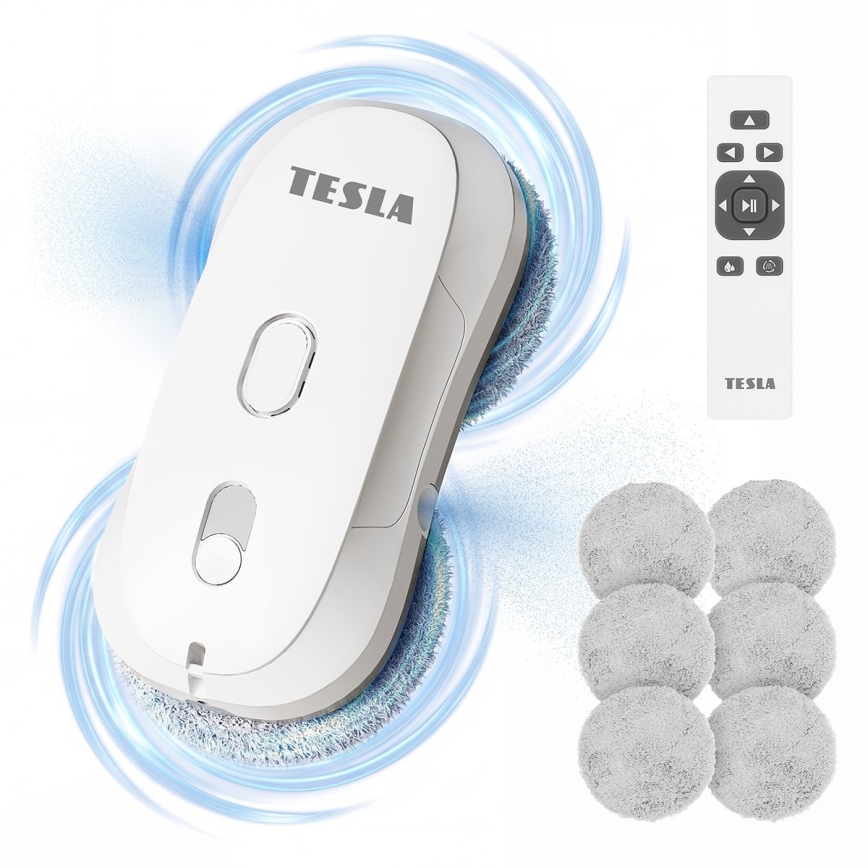 TESLA Electronics RoboStar - Čistič oken s rozprašováním vody 72W/230V/500 mAh + dálkové ovládání