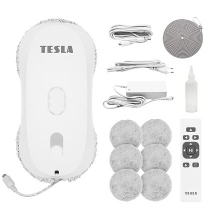 TESLA Electronics RoboStar - Čistič oken s rozprašováním vody 72W/230V/500 mAh + dálkové ovládání