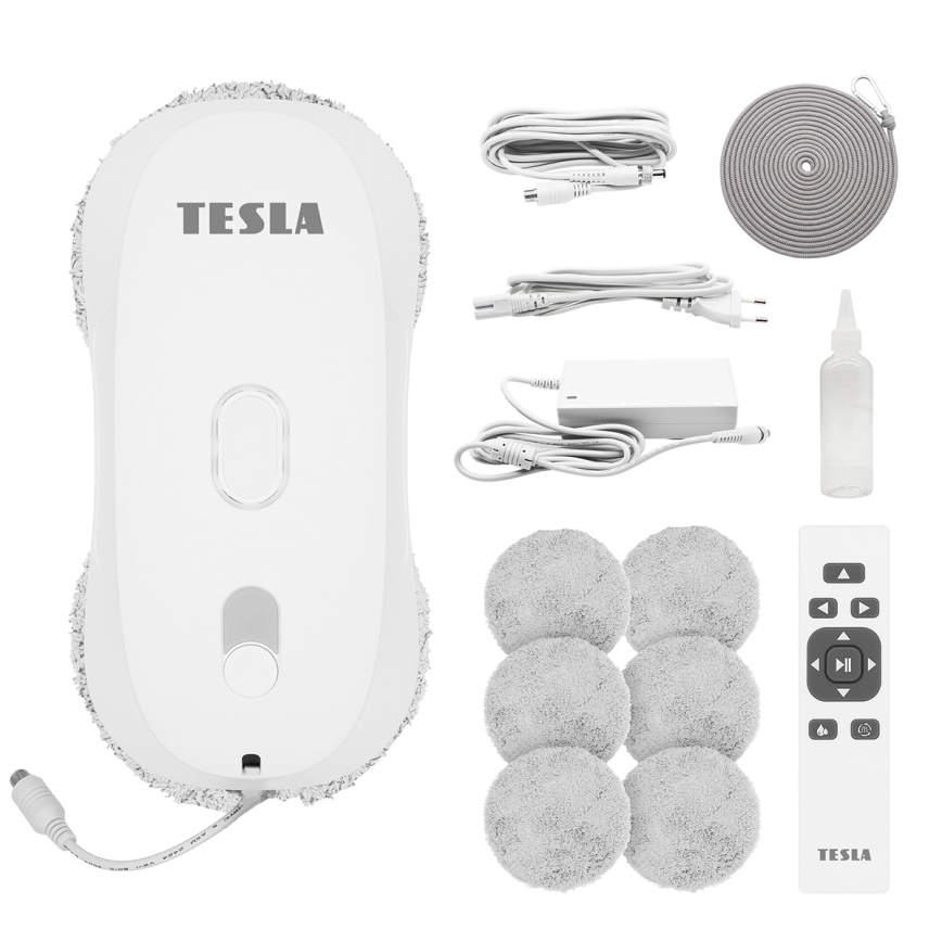 TESLA Electronics RoboStar - Čistič oken s rozprašováním vody 72W/230V/500 mAh + dálkové ovládání