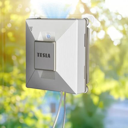 TESLA Electronics RoboStar - Chytrý čistič oken s rozprašováním vody 72W/230V/650 mAh Wi-Fi + dálkové ovládání