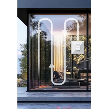 TESLA Electronics RoboStar - Chytrý čistič oken s rozprašováním vody 72W/230V/650 mAh Wi-Fi + dálkové ovládání