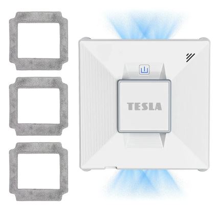 TESLA Electronics RoboStar - Chytrý čistič oken s rozprašováním vody 72W/230V/650 mAh Wi-Fi + dálkové ovládání