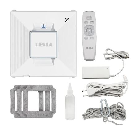 TESLA Electronics RoboStar - Chytrý čistič oken s rozprašováním vody 72W/230V/650 mAh Wi-Fi + dálkové ovládání