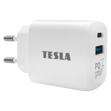 TESLA Electronics - Rychlonabíjecí adaptér Power Delivery 25W bílá