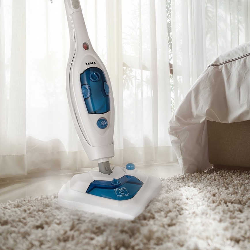 TESLA Electronics SteamPower - Parní mop se zásobníkem na čistící prostředek 2v1 1300W/230V