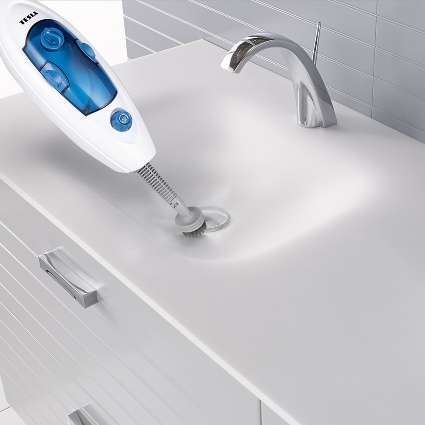 TESLA Electronics SteamPower - Parní mop se zásobníkem na čistící prostředek 2v1 1300W/230V