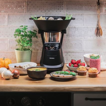 TESLA Electronics ThermoCook - Multifunkční kuchyňský varný robot 1200W/230V nerez