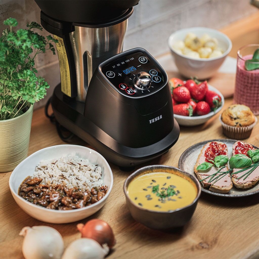 TESLA Electronics ThermoCook - Multifunkční kuchyňský varný robot 1200W/230V nerez