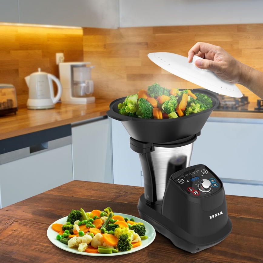 TESLA Electronics ThermoCook - Multifunkční kuchyňský varný robot 1200W/230V nerez