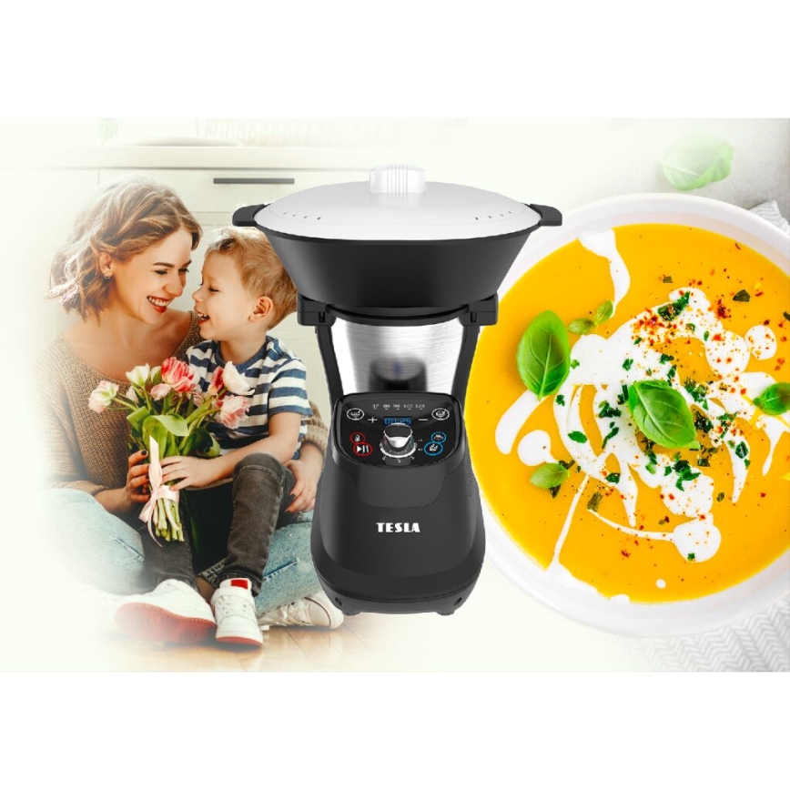 TESLA Electronics ThermoCook - Multifunkční kuchyňský varný robot 1200W/230V nerez
