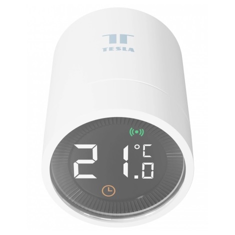 TESLA Smart - Chytrá bezdrátová termostatická hlavice s LCD displejem 2xAA