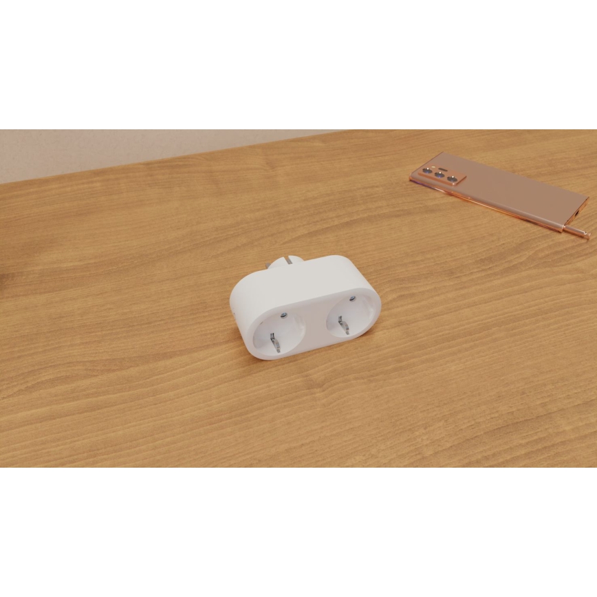 TESLA Smart - Chytrá dvojzásuvka 3690W/230V/16A Wi-Fi Tuya