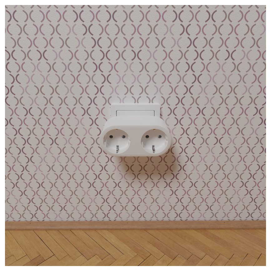 TESLA Smart - Chytrá dvojzásuvka 3690W/230V/16A Wi-Fi Tuya