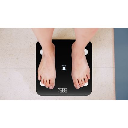 TESLA Smart - Chytrá osobní váha 3xAAA černá