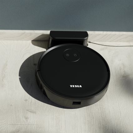 TESLA Smart - Chytrý robotický vysavač 2v1 2000 mAh Wi-Fi černá + dálkové ovládání